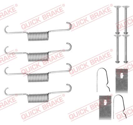 QUICK BRAKE priedų komplektas, stovėjimo stabdžių trinkelės 105-0884